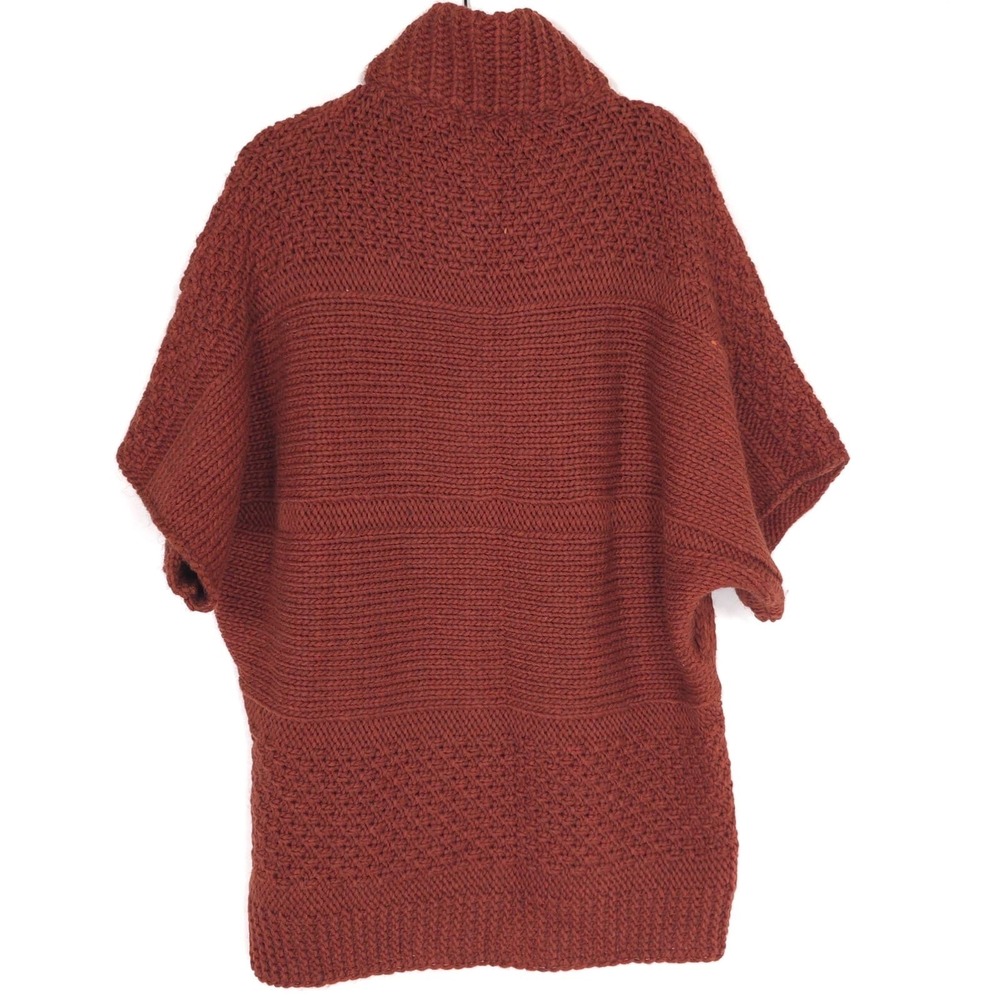 ELSAMANDA ANTHROPOLOGIE New O/S Chunky Knit Zip Cardigan ITALY MADE WOOL ALPACA - Picture 10 of 11